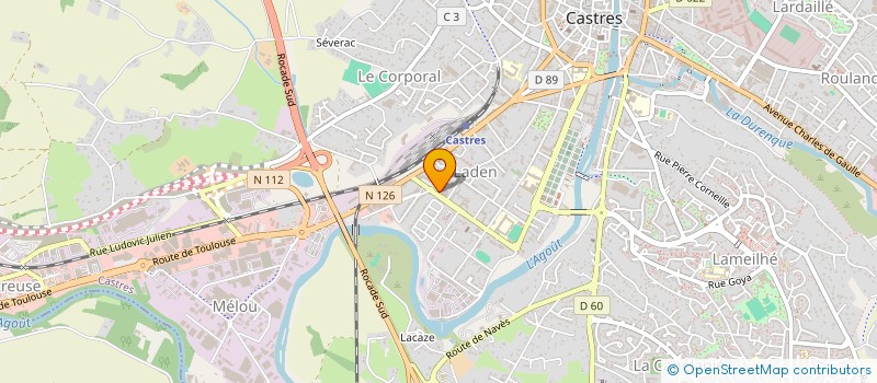 localisation de l'entreprise PEGNAD à CASTRES