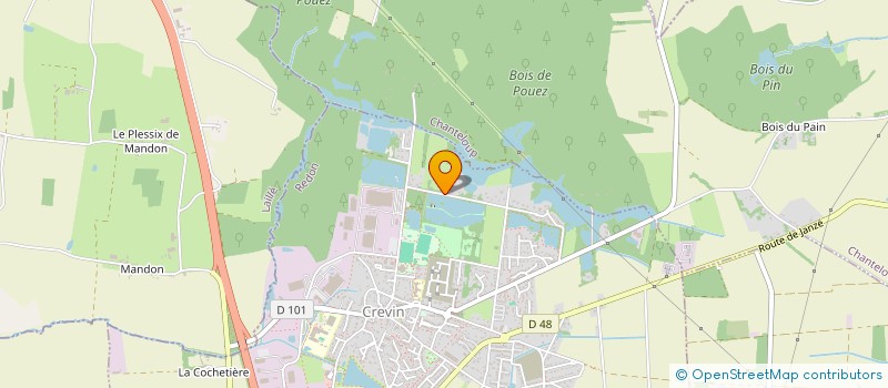 localisation de l'entreprise PEGO  CREVIN