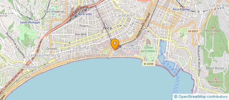 localisation de l'entreprise PEGOMAS à NICE