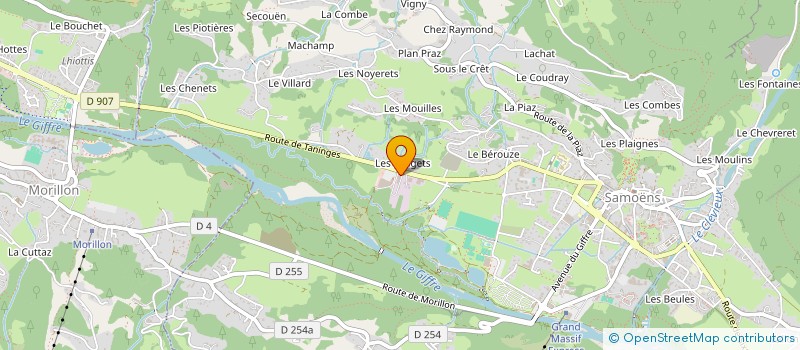 localisation de l'entreprise PEGORIER BERTRAND  SAMOENS