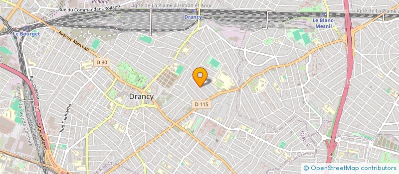 localisation de l'entreprise PEGOUD à DRANCY