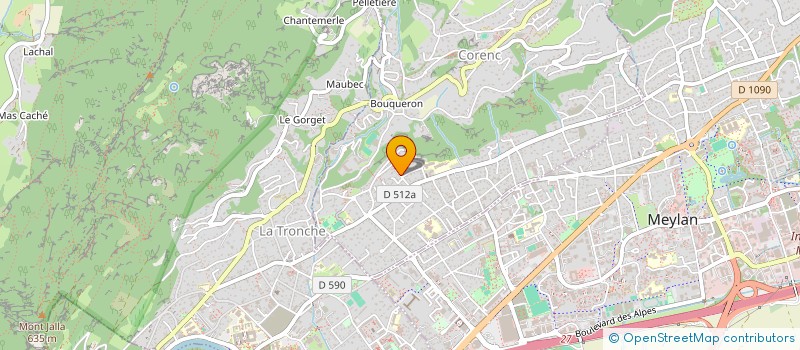 localisation de l'entreprise PEGRIER  CORENC