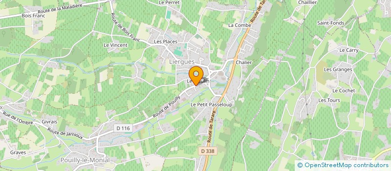 localisation de l'entreprise PEGUET LOGISTIC à PORTE DES PIERRES DOREES