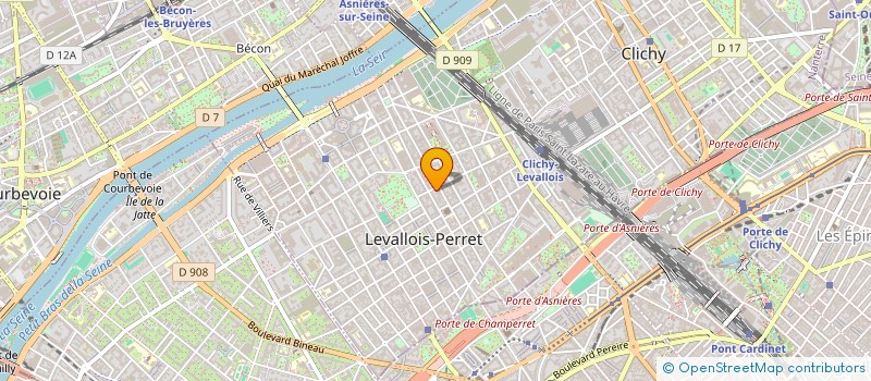 localisation de l'entreprise PEGUY GESTIM à LEVALLOIS-PERRET
