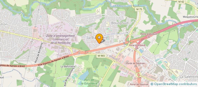 localisation de l'entreprise PEH TRANSPORT à NANTES