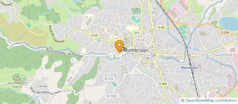 localisation de l'entreprise PEILLARD à MONTBRISON