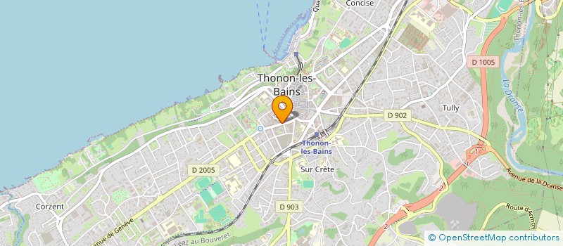 localisation de l'entreprise PEILLEX SYNDIC à THONON-LES-BAINS
