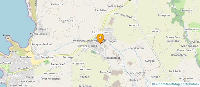 localisation de l'entreprise PEINARD BLED  LANDUNVEZ