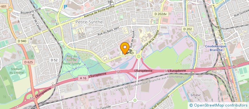 localisation de l'entreprise PEINDECOR à DUNKERQUE