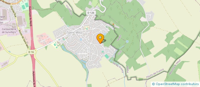 localisation de l'entreprise PEINDRE A ST-WITZ à SAINT-WITZ
