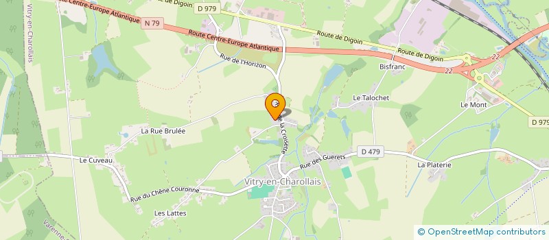 localisation de l'entreprise PEINDRE AVEC DES CAILLOUX à VITRY-EN-CHAROLLAIS