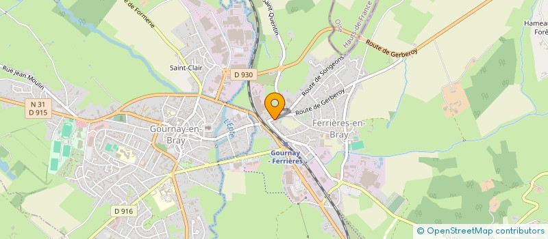 localisation de l'entreprise PEINDRE ENSEMBLE à FERRIERES-EN-BRAY