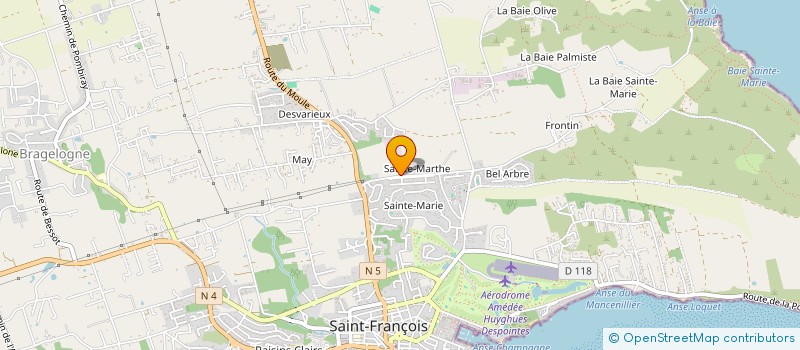 localisation de l'entreprise PEINSOLEIL à SAINT-FRANCOIS