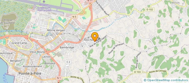 localisation de l'entreprise PEINT' AMAC à LES ABYMES