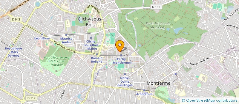 localisation de l'entreprise PEINT BAT à CLICHY-SOUS-BOIS