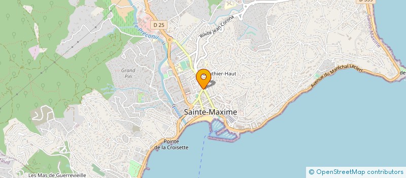 localisation de l'entreprise PEINT-DECORS à SAINTE-MAXIME