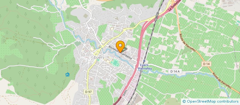 localisation de l'entreprise PEINT PAPIERS PEINTS VITRE DEBONO  CUERS