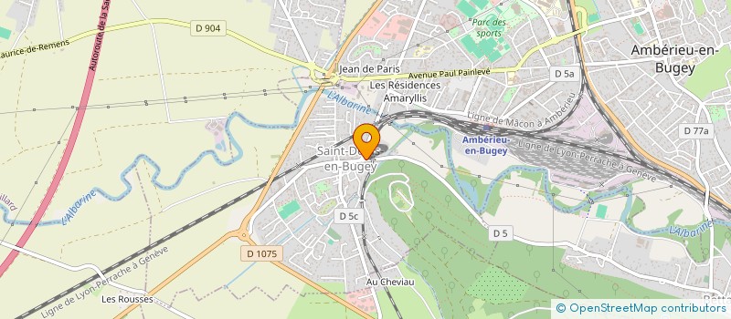 localisation de l'entreprise PEINT'RENOV  SAINT-DENIS-EN-BUGEY