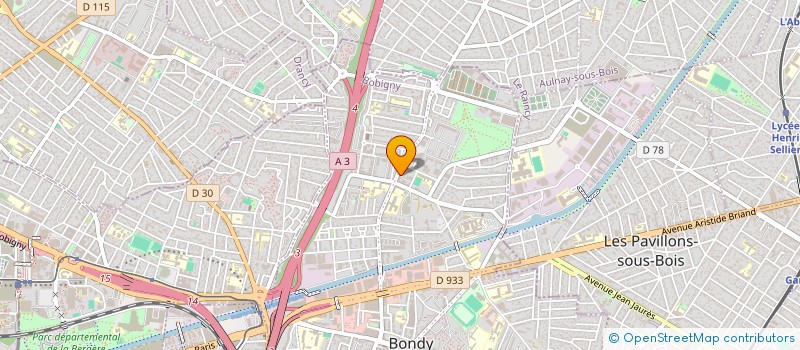 localisation de l'entreprise PEINTBAT  BONDY