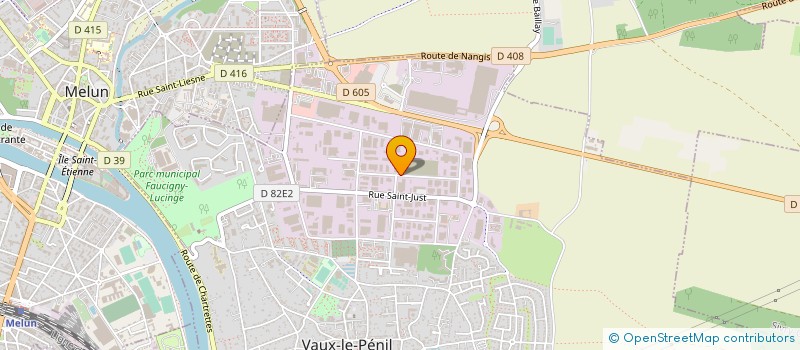 localisation de l'entreprise PEINTEXPRESS à MELUN