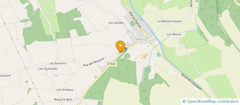 localisation de l'entreprise PEINTISOL CENTRE à HERRY
