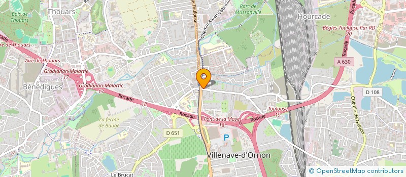 localisation de l'entreprise PEINTRE BORDELAIS  VILLENAVE-D'ORNON