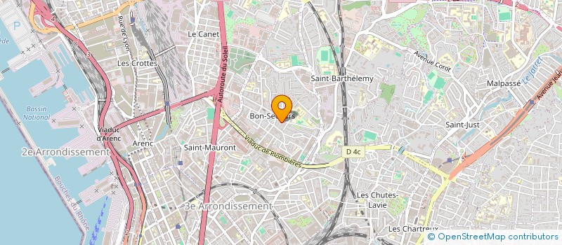 localisation de l'entreprise PEINTRE DE CHOIX.KD  MARSEILLE 14