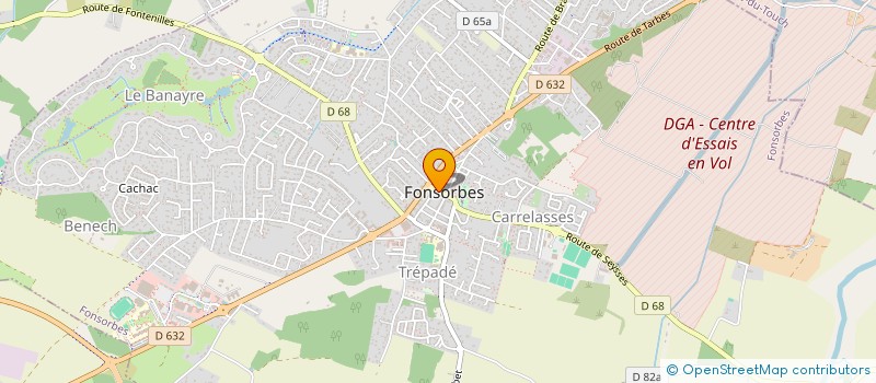 localisation de l'entreprise PEINTRES AMATEURS FONSORBAIS  FONSORBES