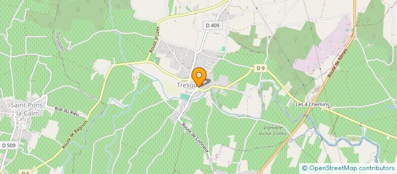 localisation de l'entreprise PEINTRES INDEPENDANTS DE LA CEZE  TRESQUES