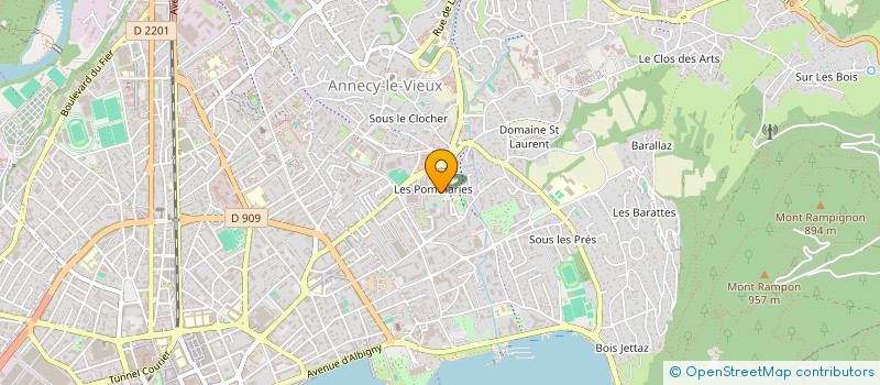 localisation de l'entreprise PEINTUR'ACT SARL à ANNECY