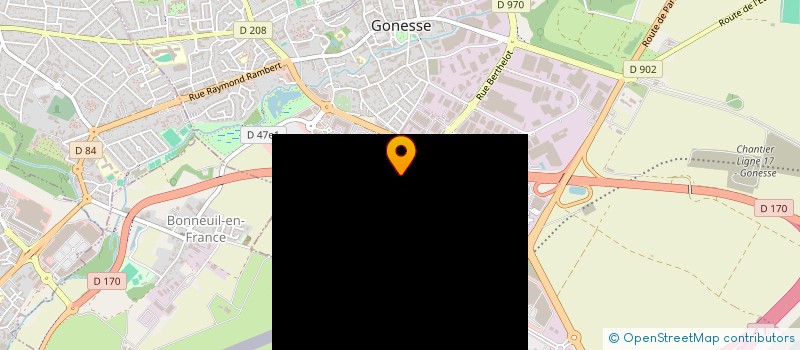 localisation de l'entreprise PEINTURA à GONESSE