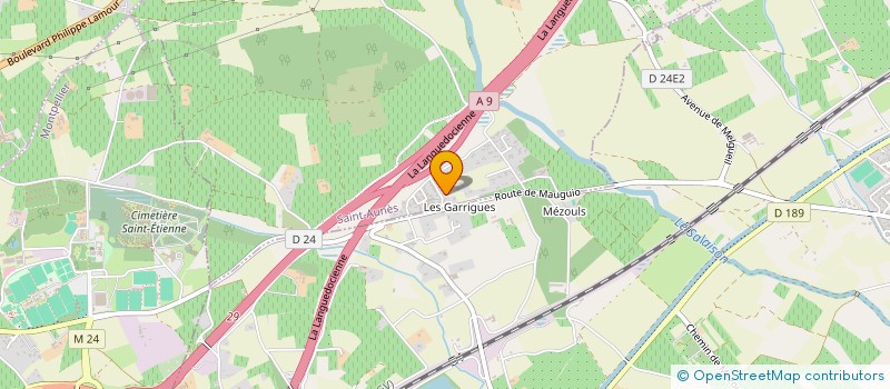 localisation de l'entreprise PEINTURAL SARL à SAINT-AUNES