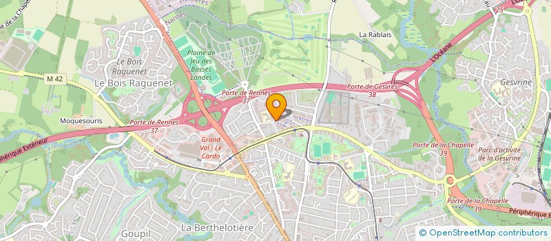 localisation de l'entreprise PEINTURAMA à NANTES