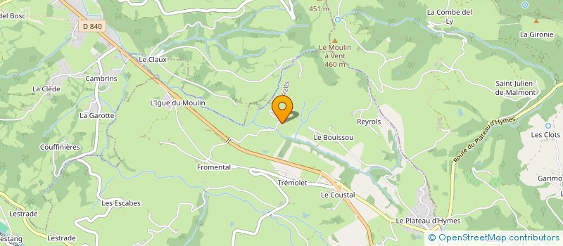 localisation de l'entreprise PEINTURE 12  VILLEFRANCHE-DE-ROUERGUE