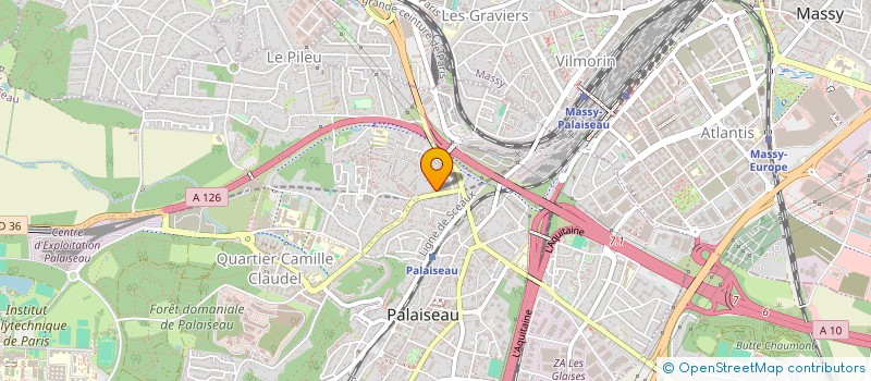 localisation de l'entreprise PEINTURE 19  PALAISEAU