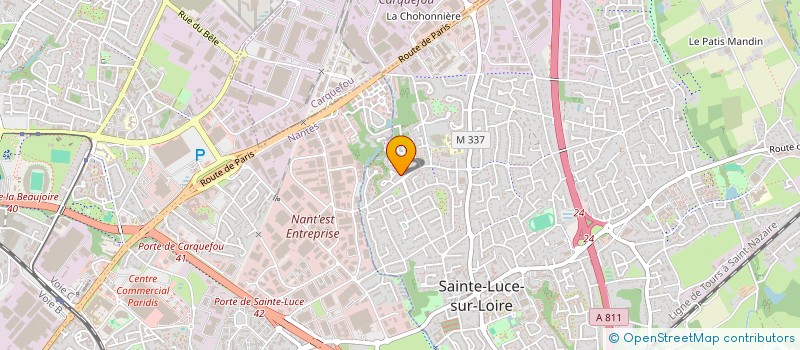 localisation de l'entreprise PEINTURE 3 R  SAINTE-LUCE-SUR-LOIRE