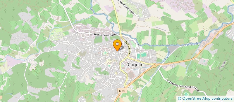 localisation de l'entreprise PEINTURE 83 à COGOLIN