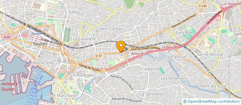 localisation de l'entreprise PEINTURE 83  TOULON