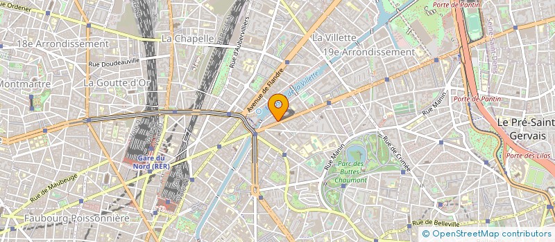 localisation de l'entreprise PEINTURE A.F.G.  PARIS