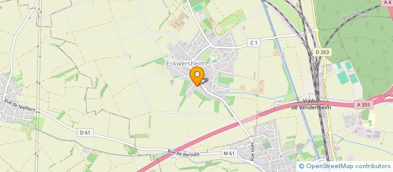 localisation de l'entreprise PEINTURE ABEILLE  SCHWINDRATZHEIM