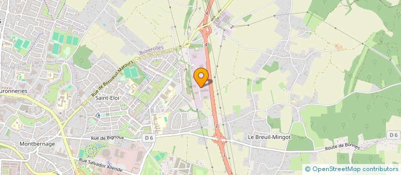 localisation de l'entreprise PEINTURE AQUITAINE DISTRIBUTION à POITIERS