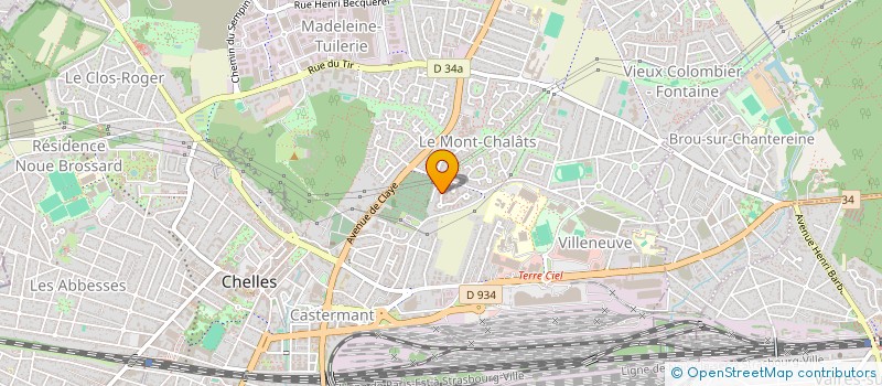 localisation de l'entreprise PEINTURE AU CARRE  CHELLES