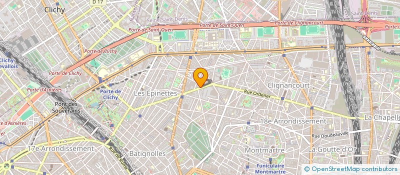 localisation de l'entreprise PEINTURE BAT  PARIS