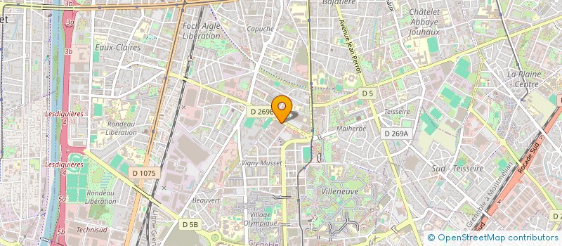 localisation de l'entreprise PEINTURE BATIMENT ET NETTOYAGE GENERAL  GRENOBLE
