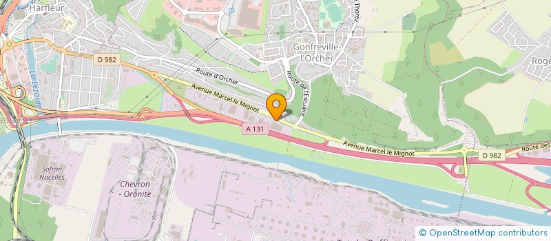 localisation de l'entreprise PEINTURE BATIMENT INDUSTRIE à GONFREVILLE-L'ORCHER