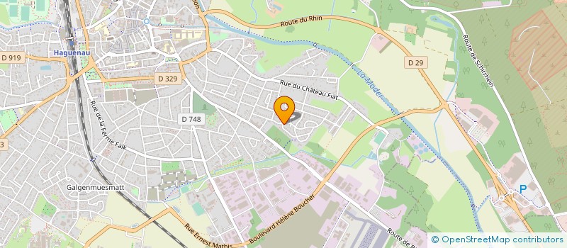 localisation de l'entreprise PEINTURE BEDEGOZ  HAGUENAU