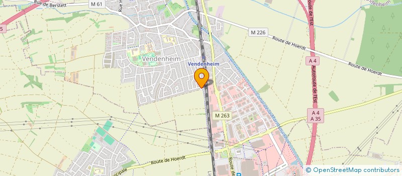 localisation de l'entreprise PEINTURE BOENAPFEL  VENDENHEIM