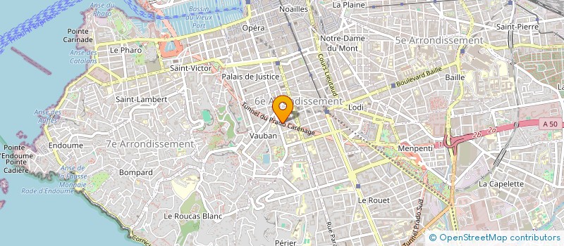 localisation de l'entreprise PEINTURE BOUCHES DU RHONE à MARSEILLE