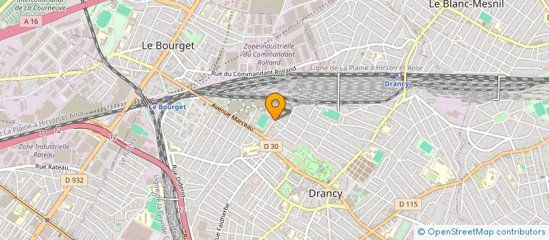 localisation de l'entreprise PEINTURE BRILLANT à DRANCY