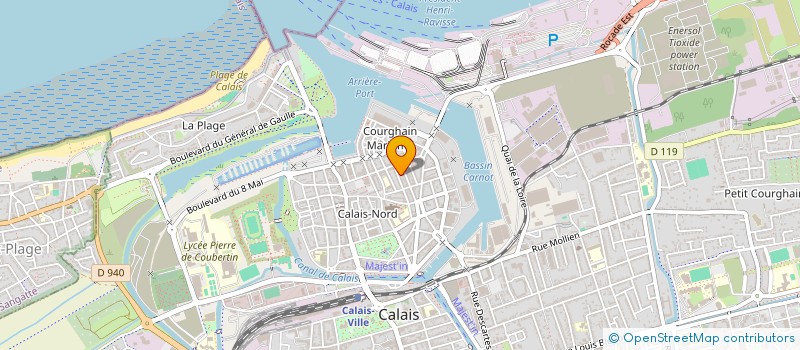 localisation de l'entreprise PEINTURE CALAIS COTE D'OPALE  CALAIS